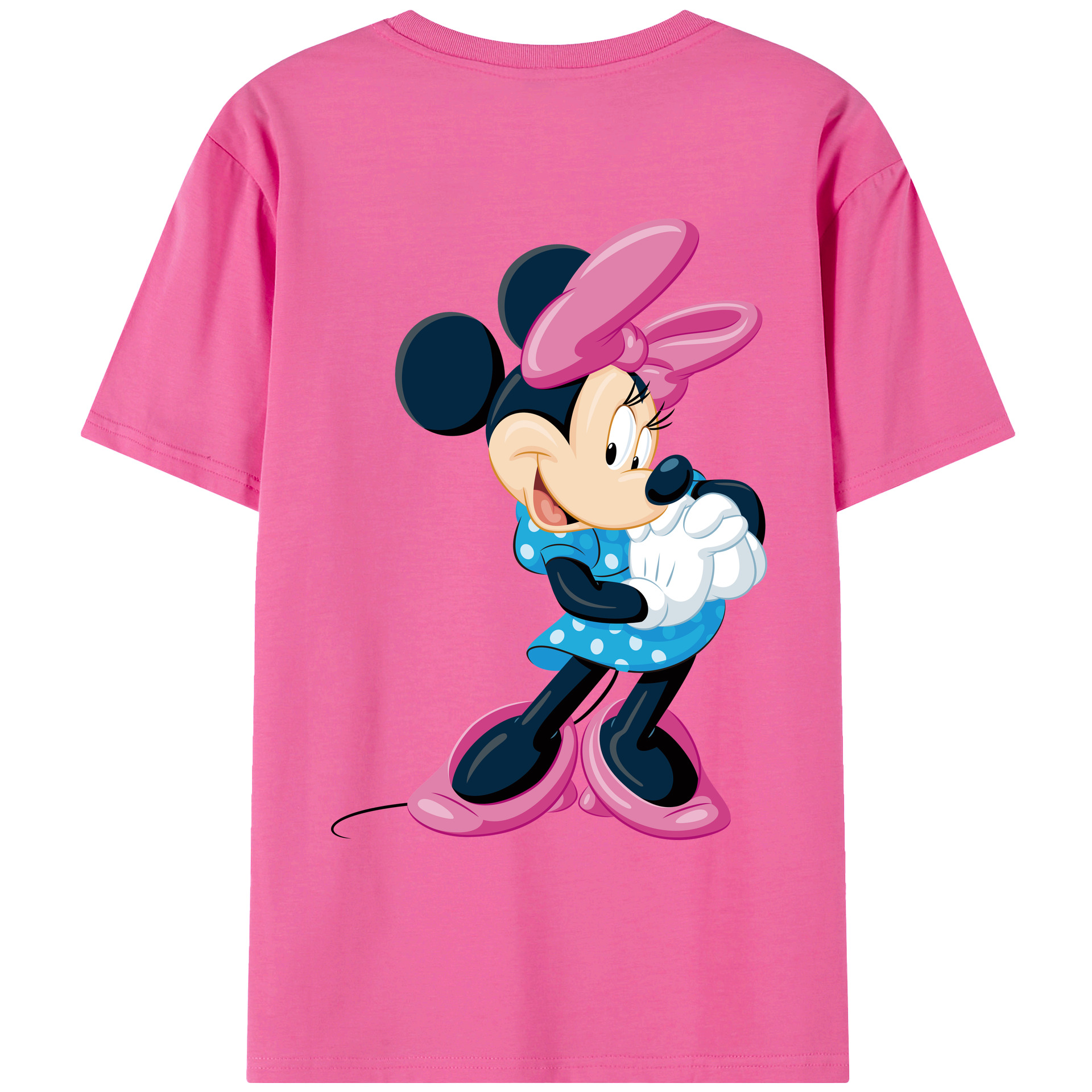 （画像用） ミッキーマウス Mickey Mouse レディース半袖Tシャツ(バックプリント)